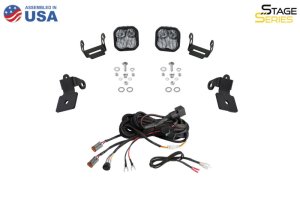 Polaris RZR Pro Mounting Brackets - A-Pillar - Diode Dynamics - Stage Series LED Pod - `20-`23